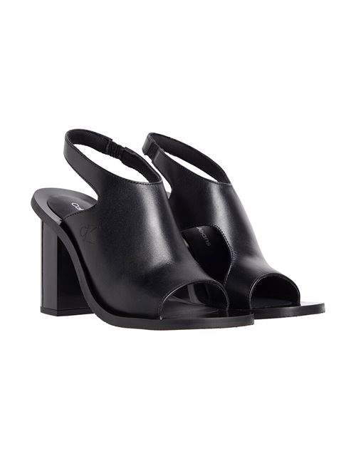 CALVIN KLEIN Leather heeled sandals CALVIN KLEIN | YW0YW013360GT